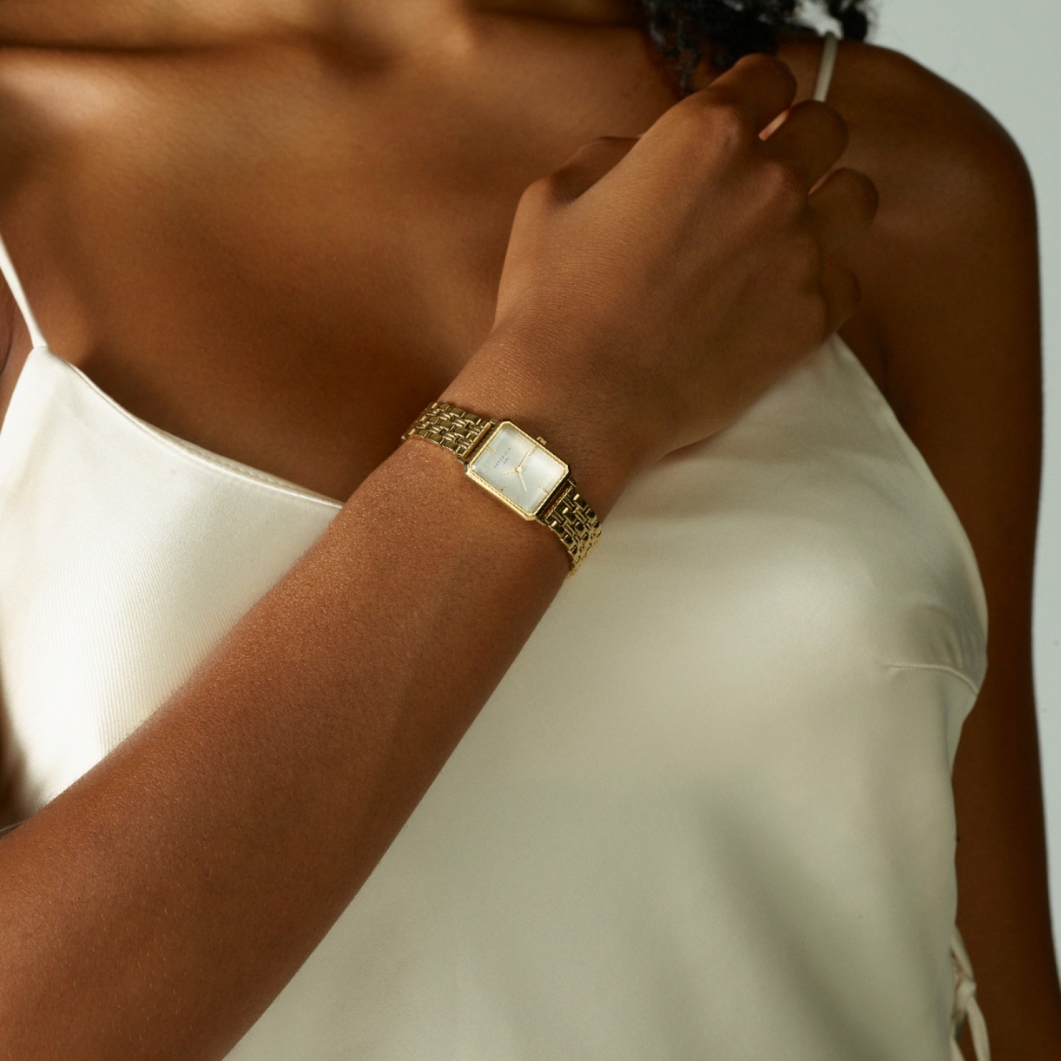 OWGSG-O60 Rosefield The Octagon XS Gold-Tone Bracelet Watch by Rosefield Watches