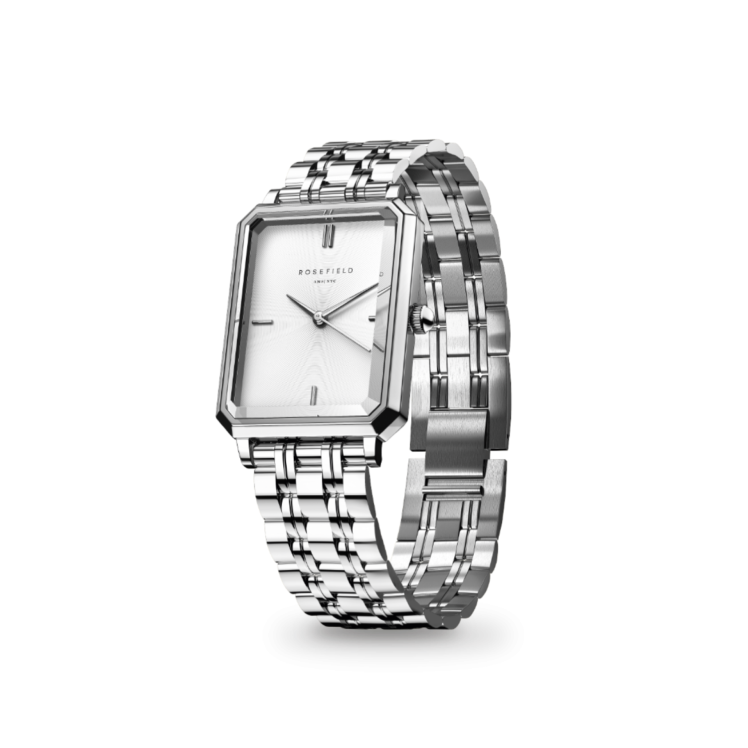 OWGSS-O63 Rosefield The Octagon XS Silver-Tone Bracelet Watch by Rosefield Watches