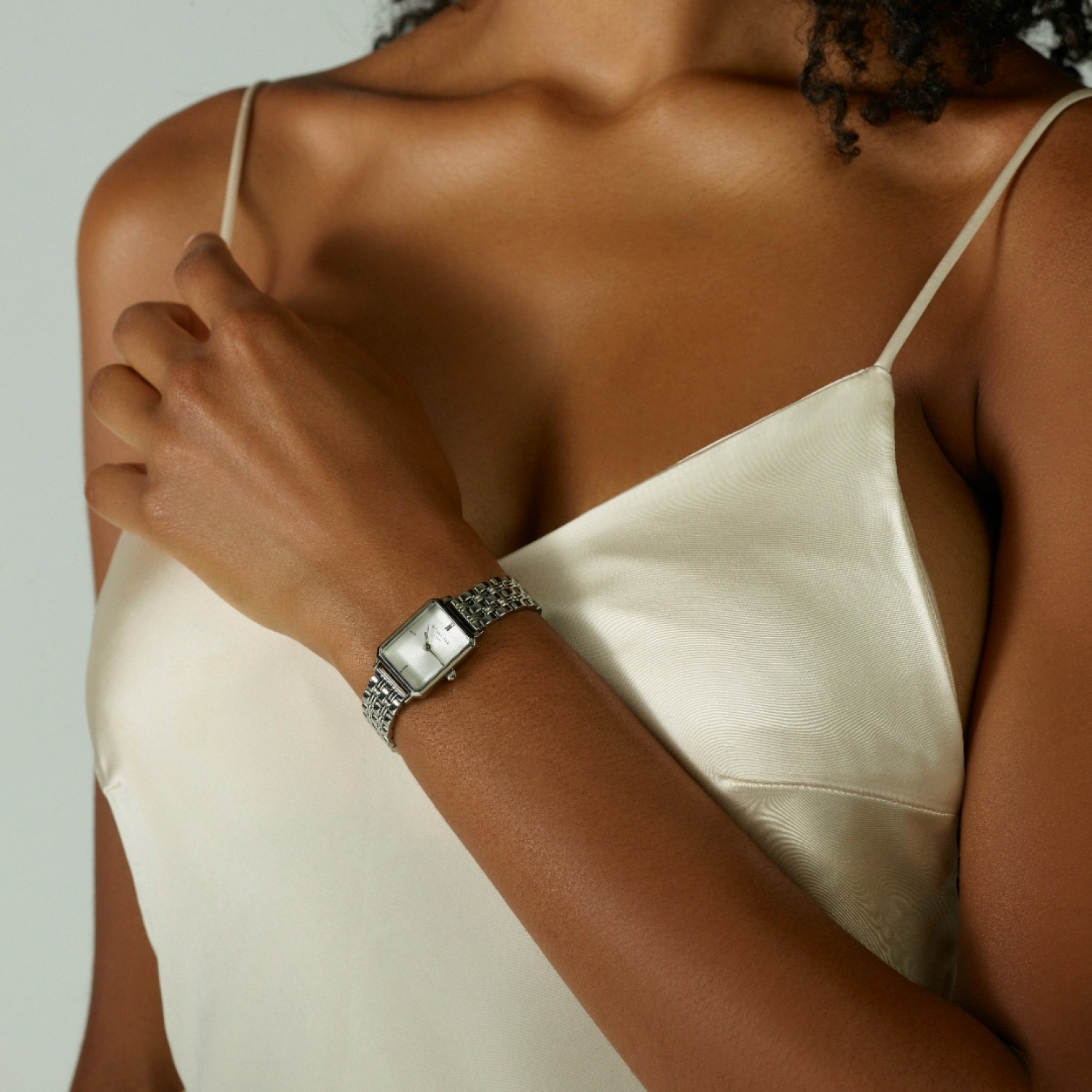 OWGSS-O63 Rosefield The Octagon XS Silver-Tone Bracelet Watch by Rosefield Watches