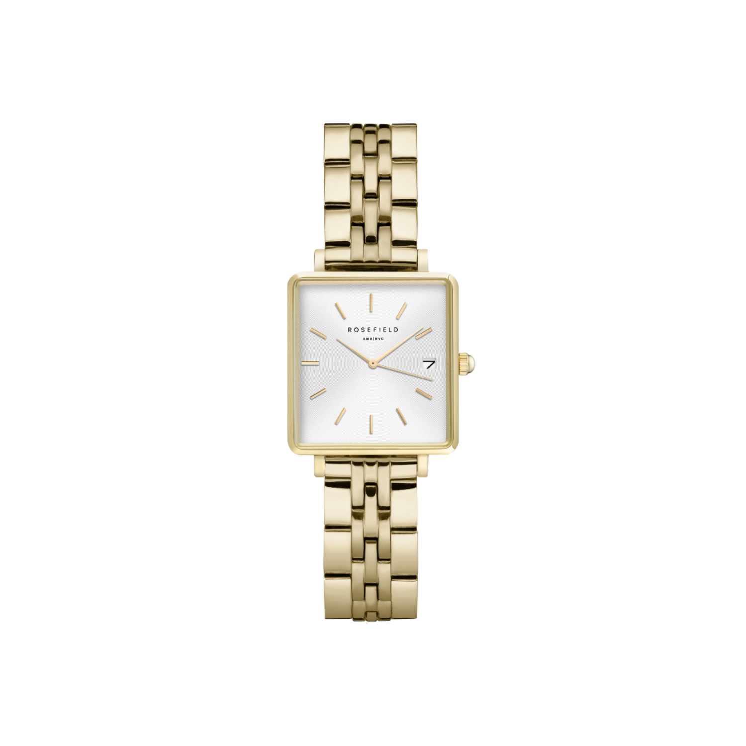 QMWSG-Q021 Rosefield Mini Boxy Gold-Tone Bracelet Watch – Rosefield Watches Auckland | With their stylish designs and packaging, Rosefield watches make excellent gifts for special occasions. QMWSG-Q021 Rosefield Mini Boxy Gold-Tone Bracelet Watch by Rosefield Watches