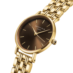SEBGSG-SE05 Small Edit Chocolate Brown Dial Gold-Tone Bracelet Watch