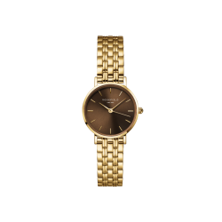 SEBGSG-SE05 Small Edit Chocolate Brown Dial Gold-Tone Bracelet Watch