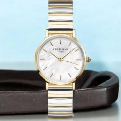 SEWDSG-SE03 Rosefield Small Edit White MOP Half-Moon Steel Duotone