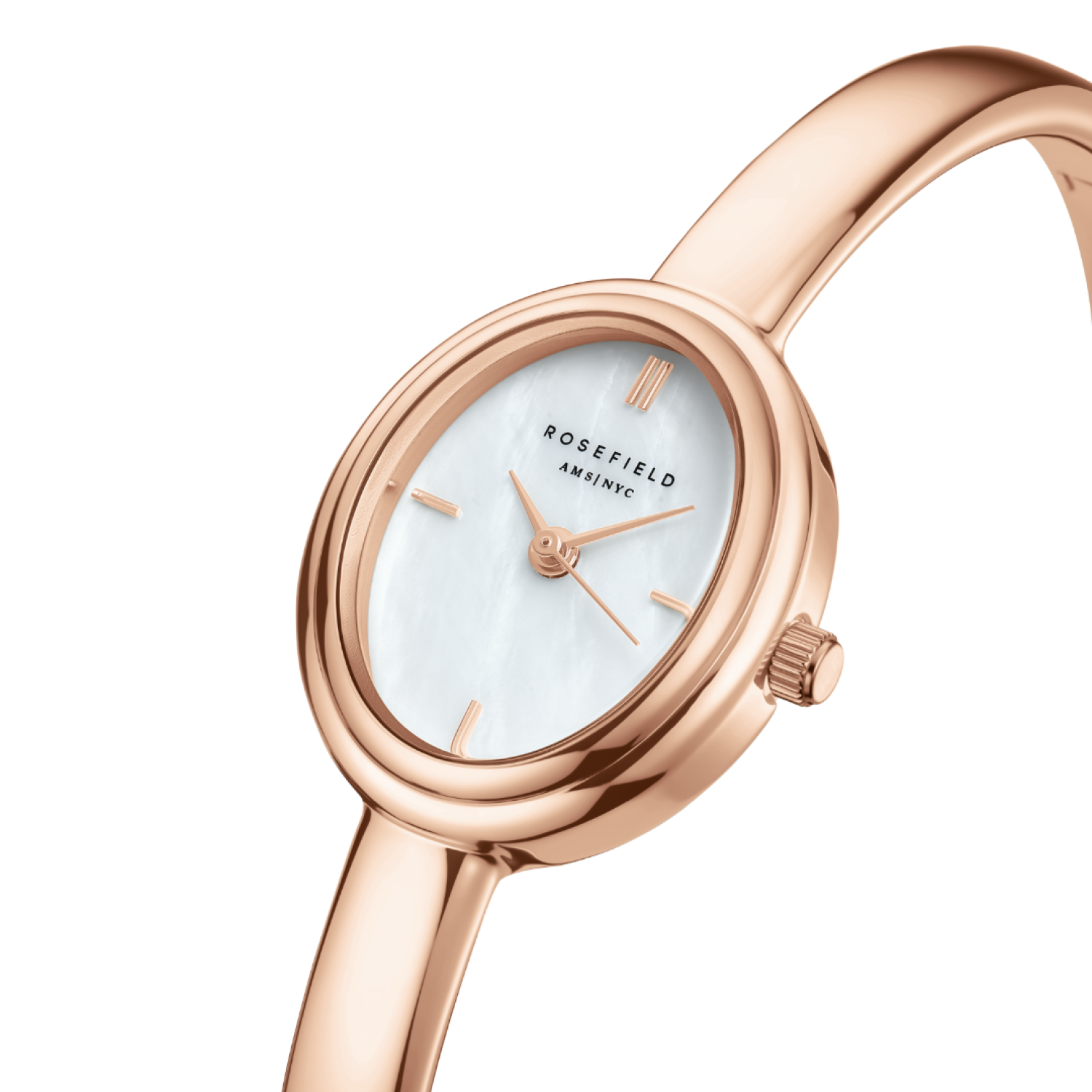 STWRSR-ST08 Studio Bangle Rose Gold-Tone Watch by Rosefield Watches