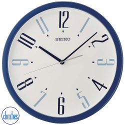 QXA729L Seiko Blue Analog Wall Clock 