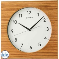QXA766-B Seiko Wall Clock Zebra Wood Veneer QXA766-B Seiko Wall Clock Zebra Wood Veneer