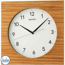 QXA766-B Seiko Wall Clock Zebra Wood Veneer