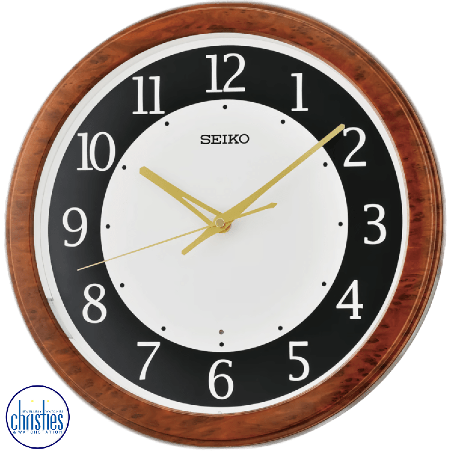 Christies Jewellery - QXF104-S Seiko Home Office Wall Clock QXF104-S Seiko Home Office Wall Clock. The Seiko QXF104-S Wall Clock is a sleek and modern timepiece that is perfect for any home or office.