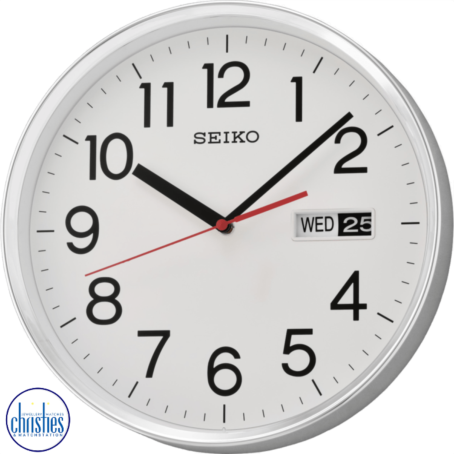 QXF104-S Seiko  Home Office Wall Clock. The Seiko QXF104-S Wall Clock is a sleek and modern timepiece that is perfect for any home or office.