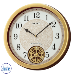 QXM388G Seiko  Musical Motion Wall Clock