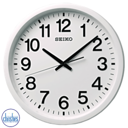 QXZ002W Seiko Space Link White Clock