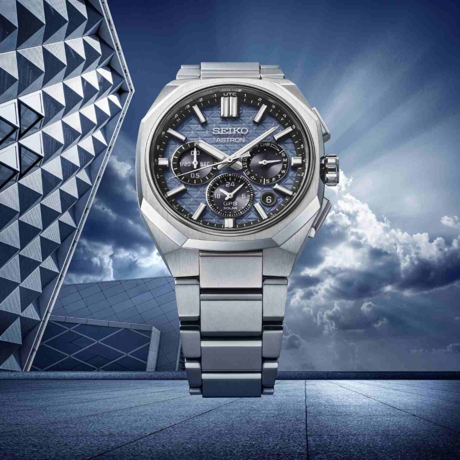 HAB001J Seiko Astron GPS Solar Dual Time Chronograph by Seiko Watches
