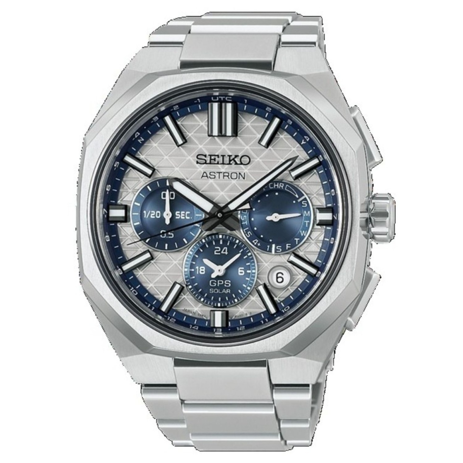 Seiko Astron HAB004J-HAB004J1 Limited Edition – Silver Textured Dial Seiko Astron HAB004J HAB004J1 145th Anniversary Limited Edition GPS Solar watch with titanium bracelet