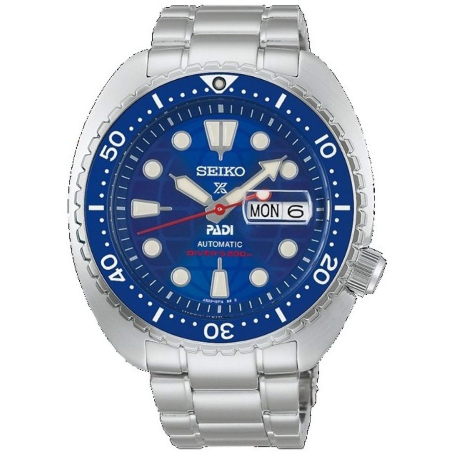 Seiko Prospex PADI HBB002K1 Automatic Watch Seiko Prospex PADI 60th Anniversary Diver Watch HBB002K1 front view