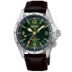 Seiko Prospex Alpinist GMT Leather Strap Watch Seiko Prospex Alpinist GMT Watch HBC007J1 Green Dial