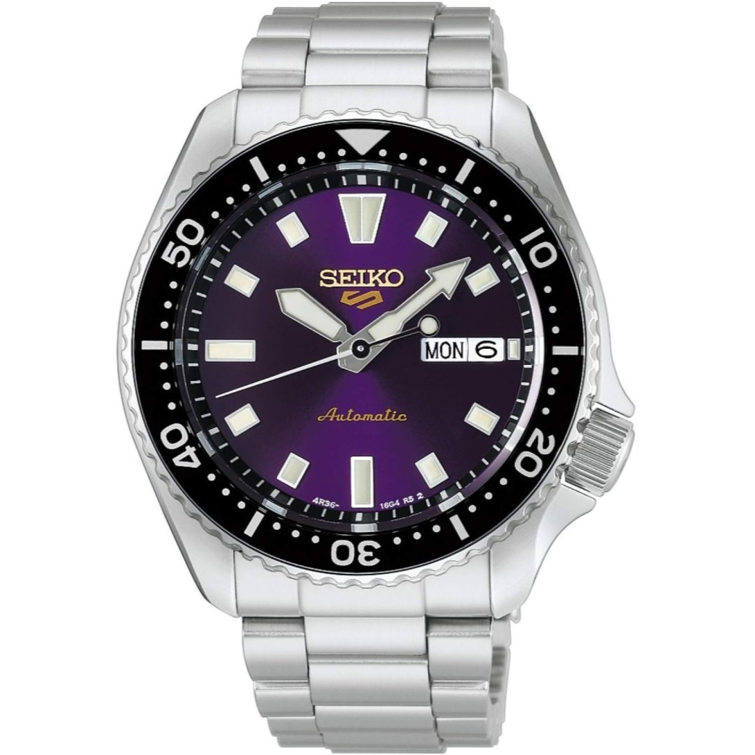 HDB003K / HDB003K1 Seiko 5 Sports Automatic 145th Anniversary Limited Edition HDB003K Seiko 5 Sports Automatic 145th Anniversary Limited Edition Watch featuring Edo purple dial and stainless steel bracelet
