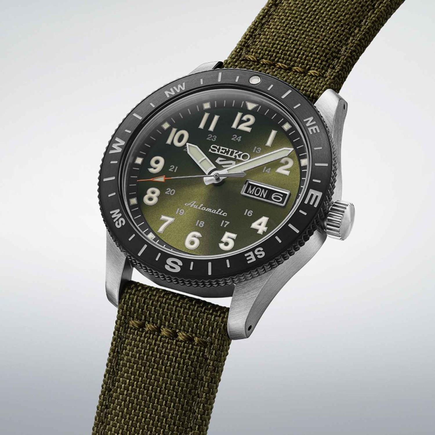 HDB008 Seiko 5 Sports Field Series Watch – Green Dial Nylon Strap | Seiko Watches NZ HDB008 Seiko 5 Sports Field Series Watch with Green Dial and Nylon Strap – Seiko Watches NZ