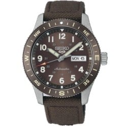 HDB009 Seiko 5 Sports Field Series Watch - Brown Dial Nylon Strap