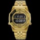 Seiko HFL003P Vintage Digital Gold Tone Alarm Chronograph Watch