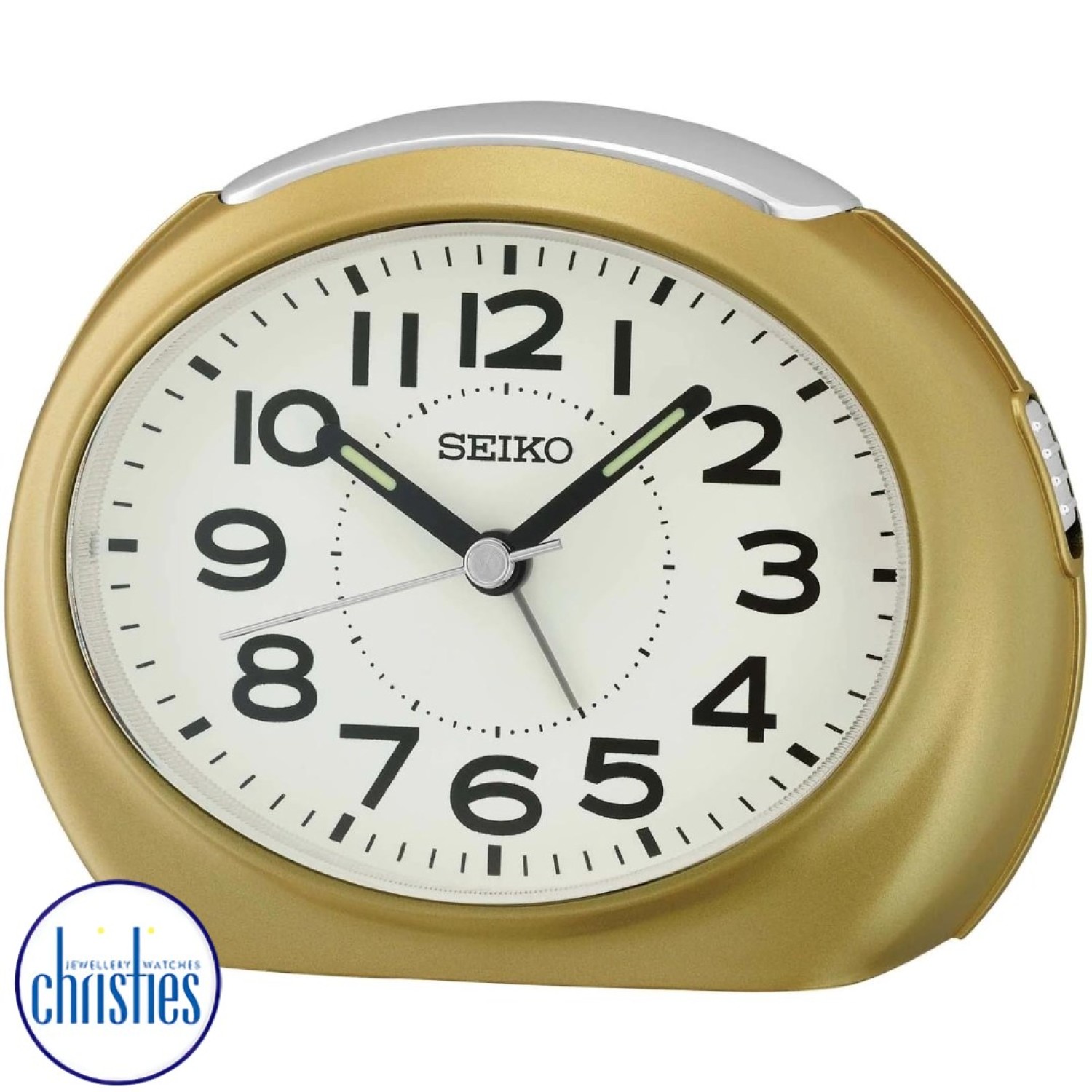 Christies Jewellery - QHE193G Seiko Bedside Alarm Clock Watches Auckland NZ QHE193G Seiko Bedside Alarm Clock QHE193G Seiko Watches NZ | Seiko's commitment to craftsmanship ensures that each watch is made with precision and attention to detail.