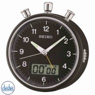 QHE114-K Seiko Alarm Clock with Timer & Stopwatch QHE114-K Seiko Alarm Clock with Timer & Stopwatch