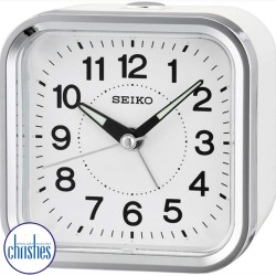 QHE130W Seiko Bedside Alarm Clock 