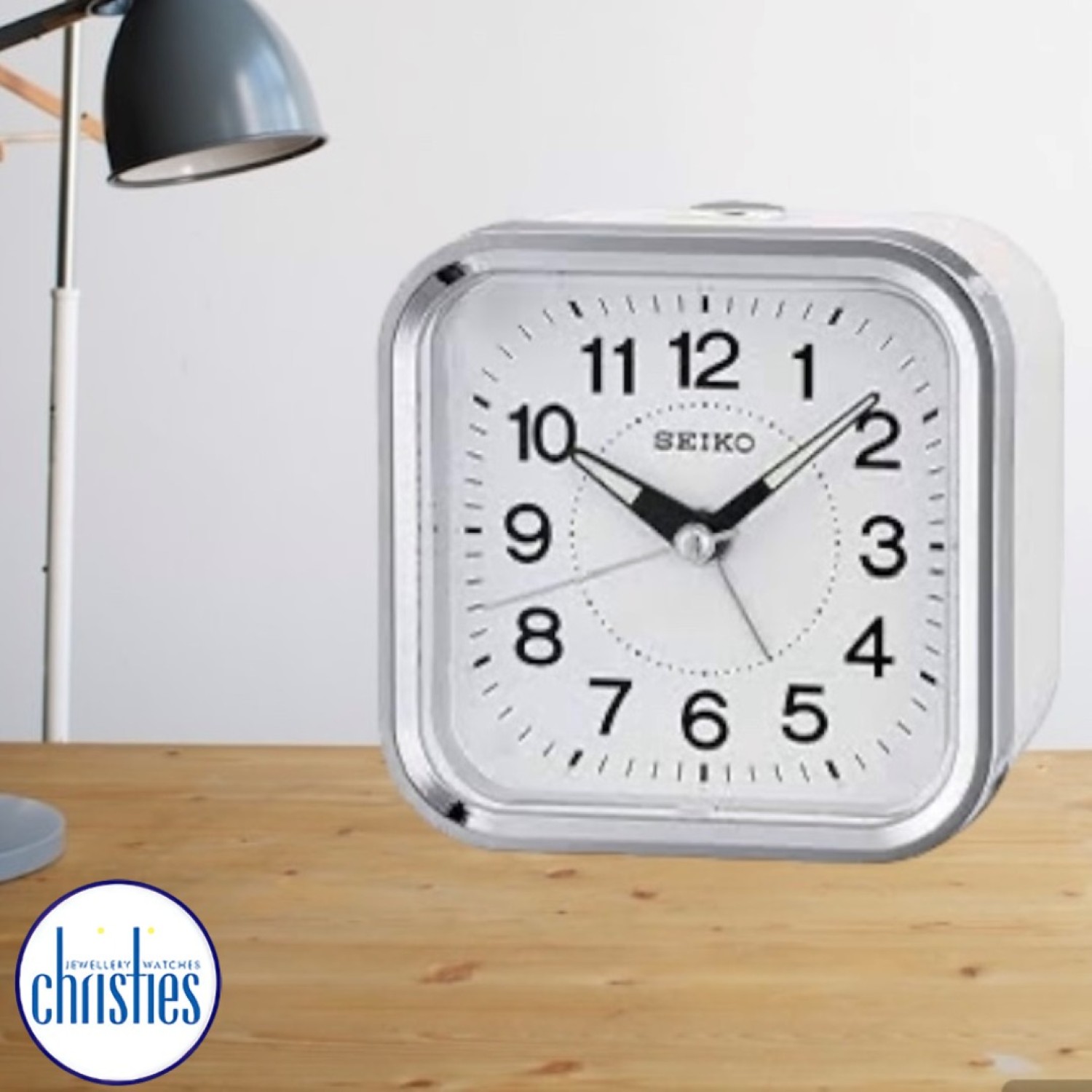 Christies Jewellery - QHE130W Seiko Bedside Alarm Clock Watches Auckland NZ QHE130W Seiko Bedside Alarm Clock QHE130W Seiko Watches NZ | Seiko's commitment to craftsmanship ensures that each watch is made with precision and attention to detail.