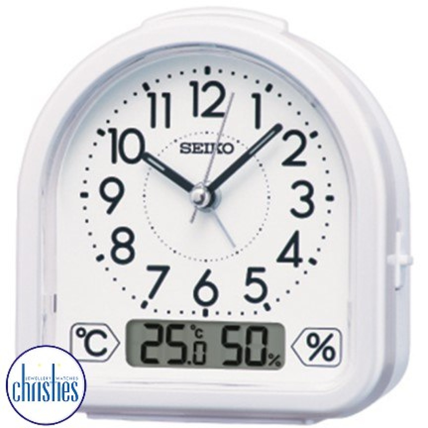 Christies Jewellery - QHE191W Seiko Bedside Alarm Clock Watches Auckland NZ QHE191W Seiko Bedside Alarm Clock QHE191WSeiko Watches NZ | Seiko's commitment to craftsmanship ensures that each watch is made with precision and attention to detail.