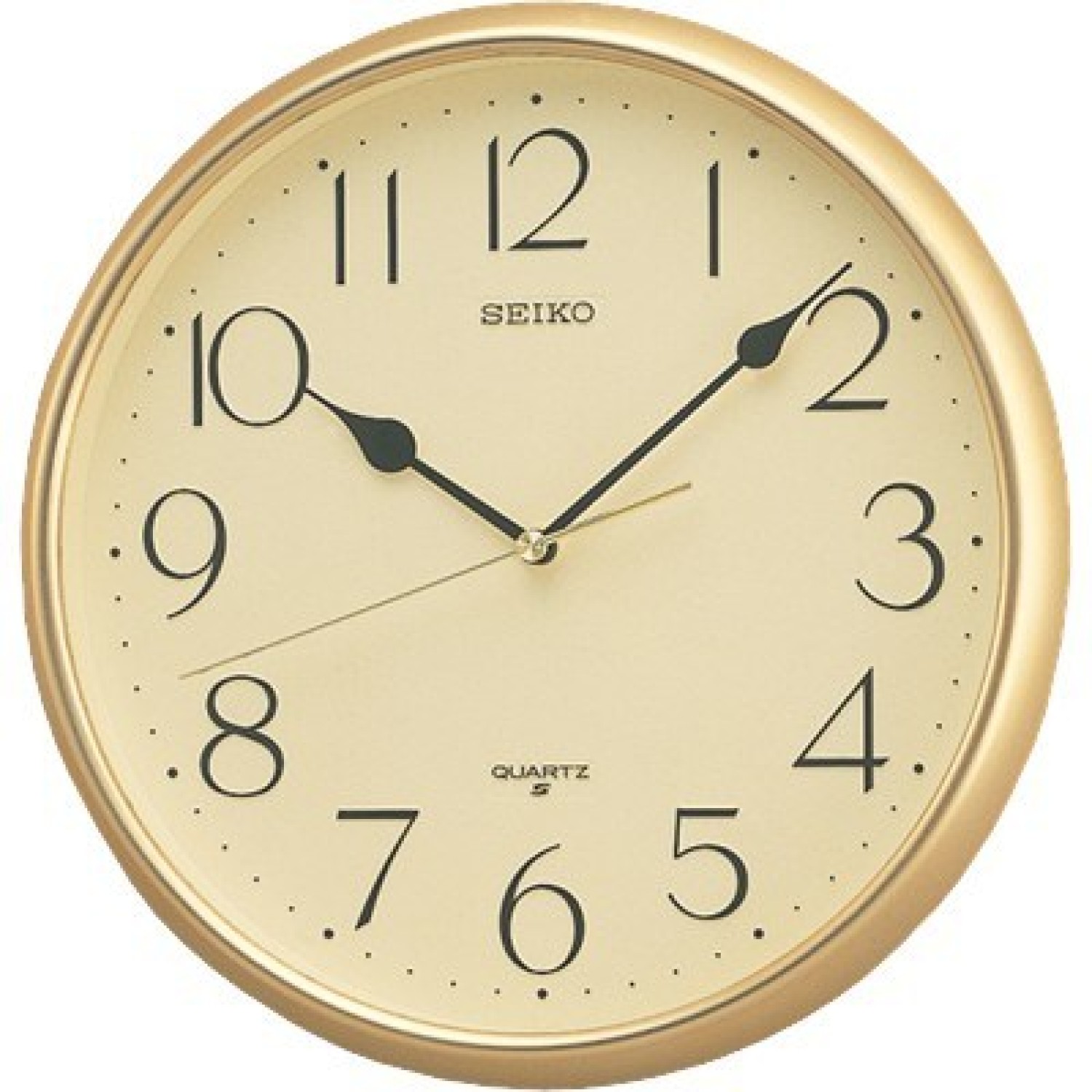 Christies Jewellery - QXA001-G Seiko Champagne Analog Wall Clock Auckland NZ QXA001-G Seiko Champagne Analog Wall Clock QXA001-G Seiko Watches NZ | Seiko's commitment to craftsmanship ensures that each watch is made with precision and attention to detail.