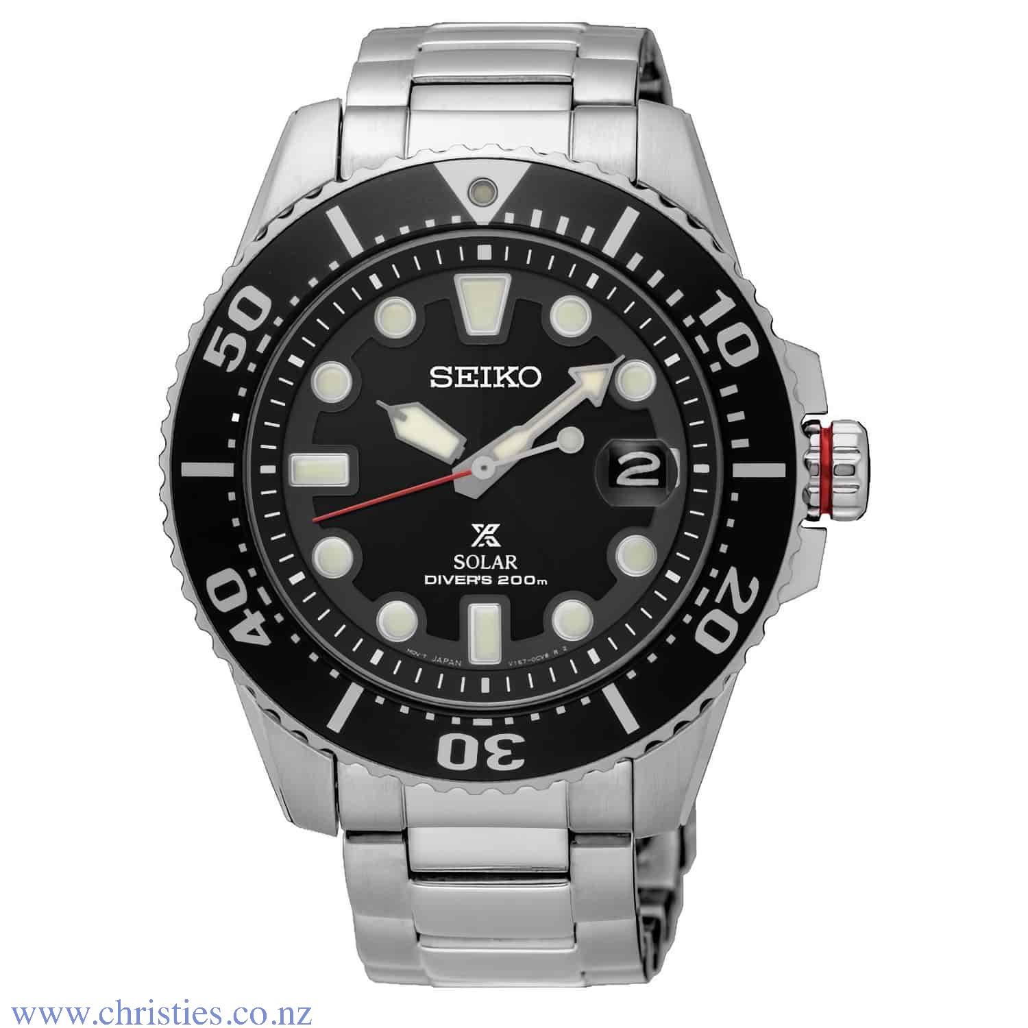 SNE551P Seiko DIVERS Solar Watch. Seiko Stainless Steel Dive watch featuring a rotating bezel and is solar powered Humm -Buy Little things up to $1000 and choose 10 weekly or 5 fortnightly payments with no interest. Late payment fee of $10 will @christies