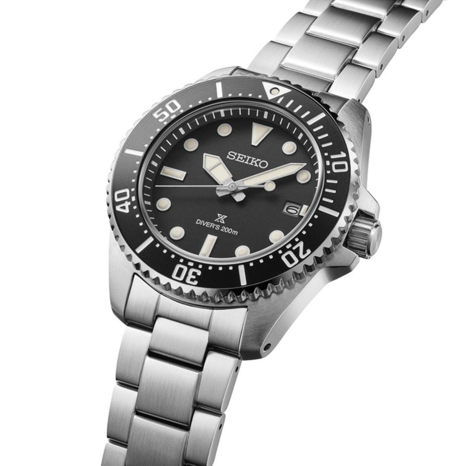 Christies Jewellery - SNE597P Seiko Prospex Solar Divers Watch Auckland NZ Seiko Prospex SNE597P Solar Divers Watch - Stainless Steel, Black Dial