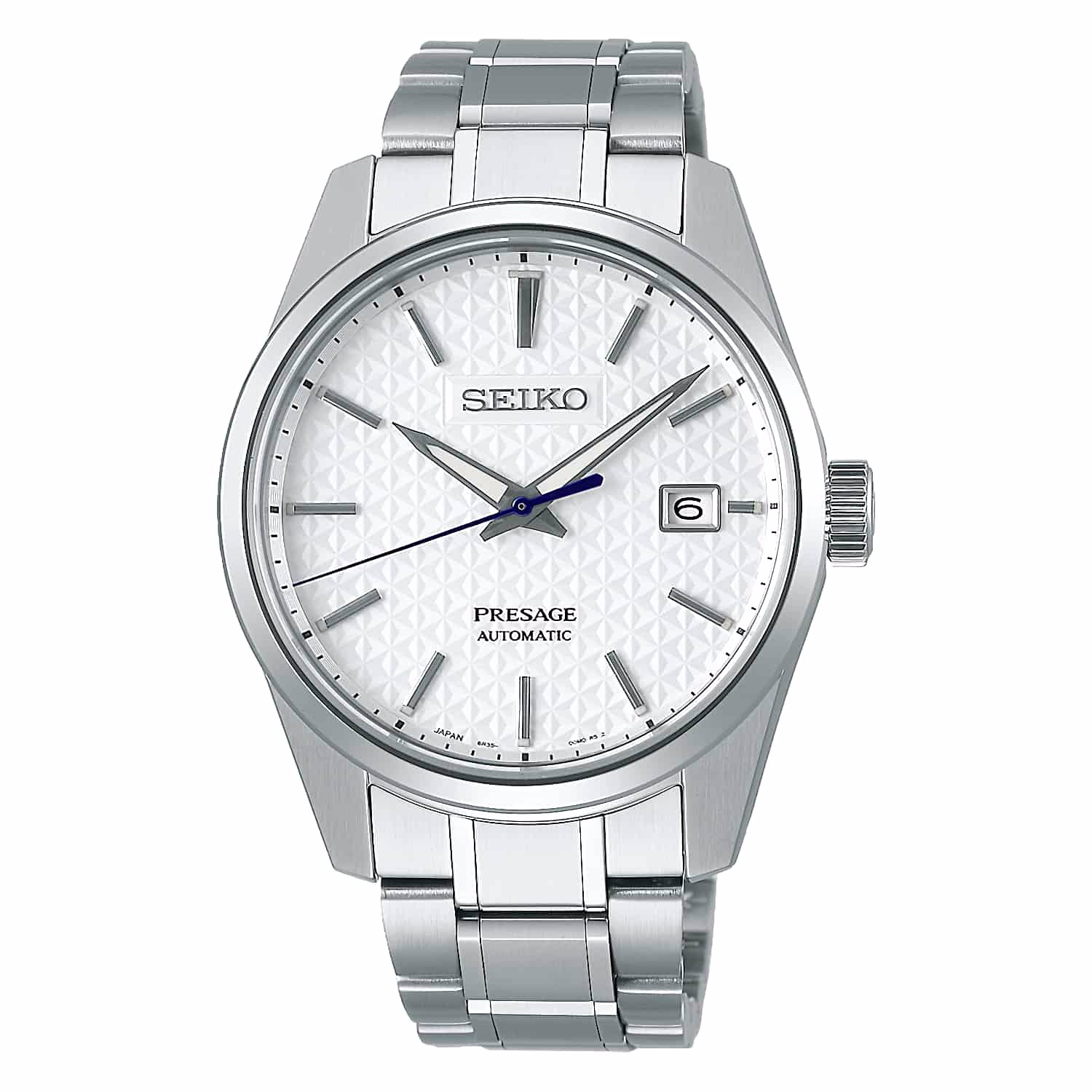 SPB165J1 SEIKO Presage Sharp Edged Series Watch. Since time immemorial, a central aspect of the Japanese sense of beauty has been simplicity.  To create objects or images of refinement and grace with few elements and no extraneous decoration has long been