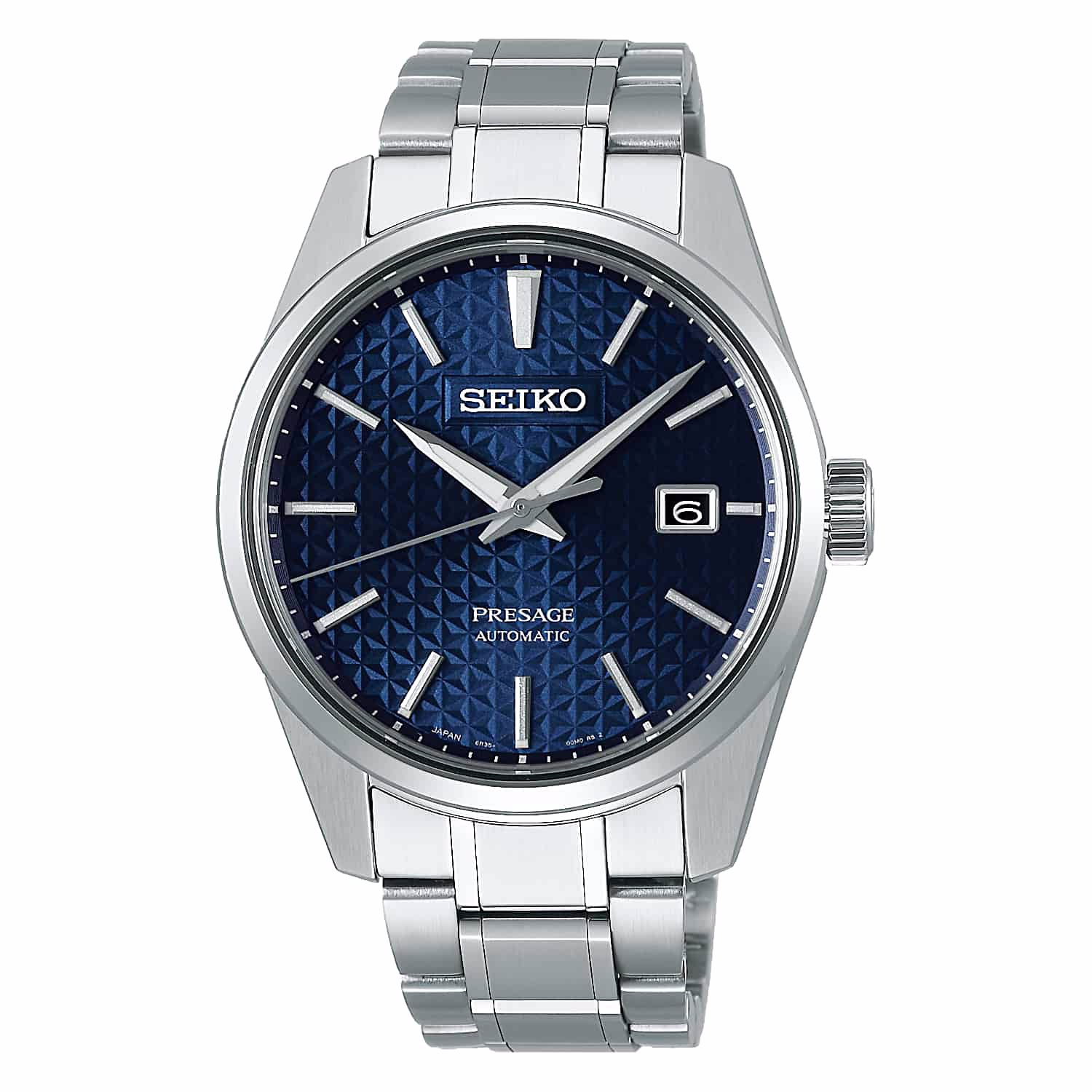 SPB167J1 SEIKO Presage Sharp Edged Series Watch. Since time immemorial, a central aspect of the Japanese sense of beauty has been simplicity.  To create objects or images of refinement and grace with few elements and no extraneous decoration has long been
