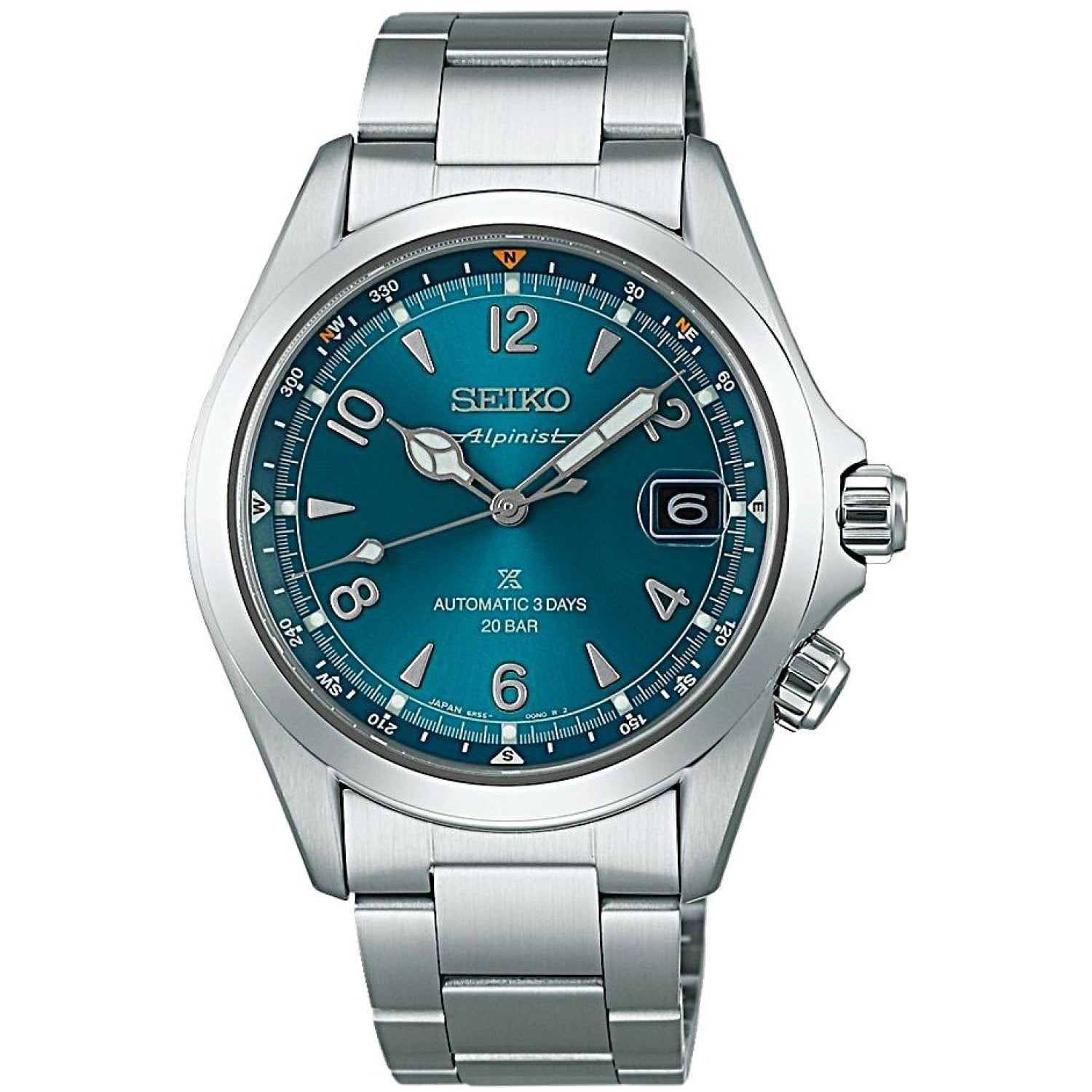 SPB503J Seiko Alpinist – Teal Dial, 3-Day Automatic | Prospex Collection | Crafted for Precision – Seiko Watches NZ SPB503J Seiko Alpinist Teal Dial Watch – 3-Day Automatic, Prospex Collection NZ