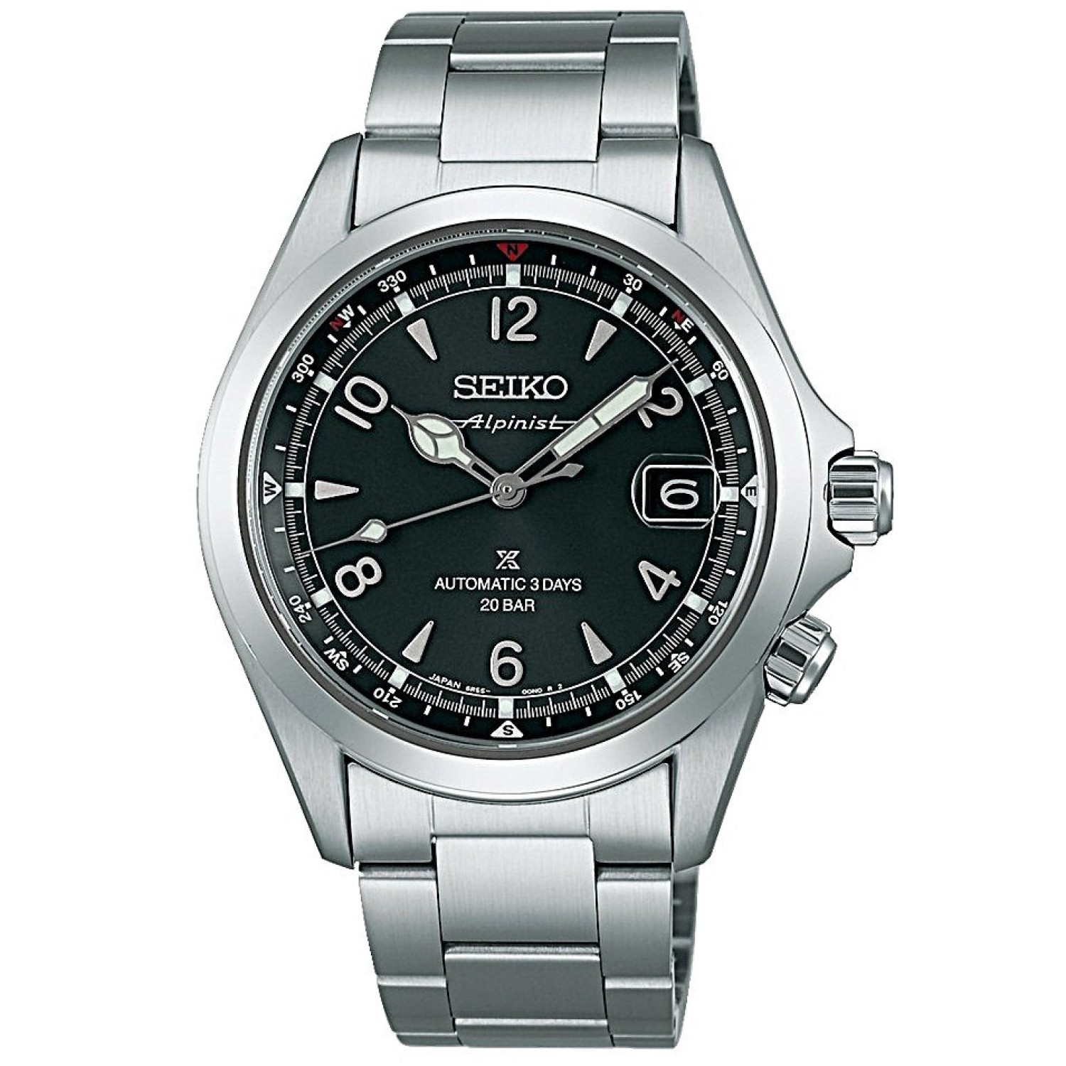 SPB505J Seiko Alpinist – Black Dial, 3-Day Automatic | Prospex Collection | Crafted for Precision – Seiko Watches NZ SPB505J Seiko Alpinist Black Dial Watch – 3-Day Automatic, Prospex Collection NZ