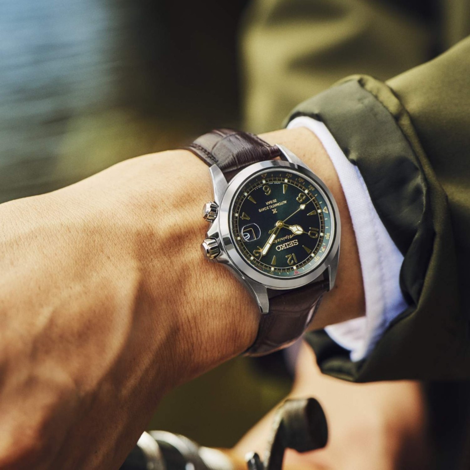Seiko Alpinist SPB507J – Green Dial, Brown Leather Strap | Prospex Collection – Available at Christies NZ Seiko Alpinist SPB507J – Green Dial, Brown Leather Strap | Prospex Collection Watch NZ
