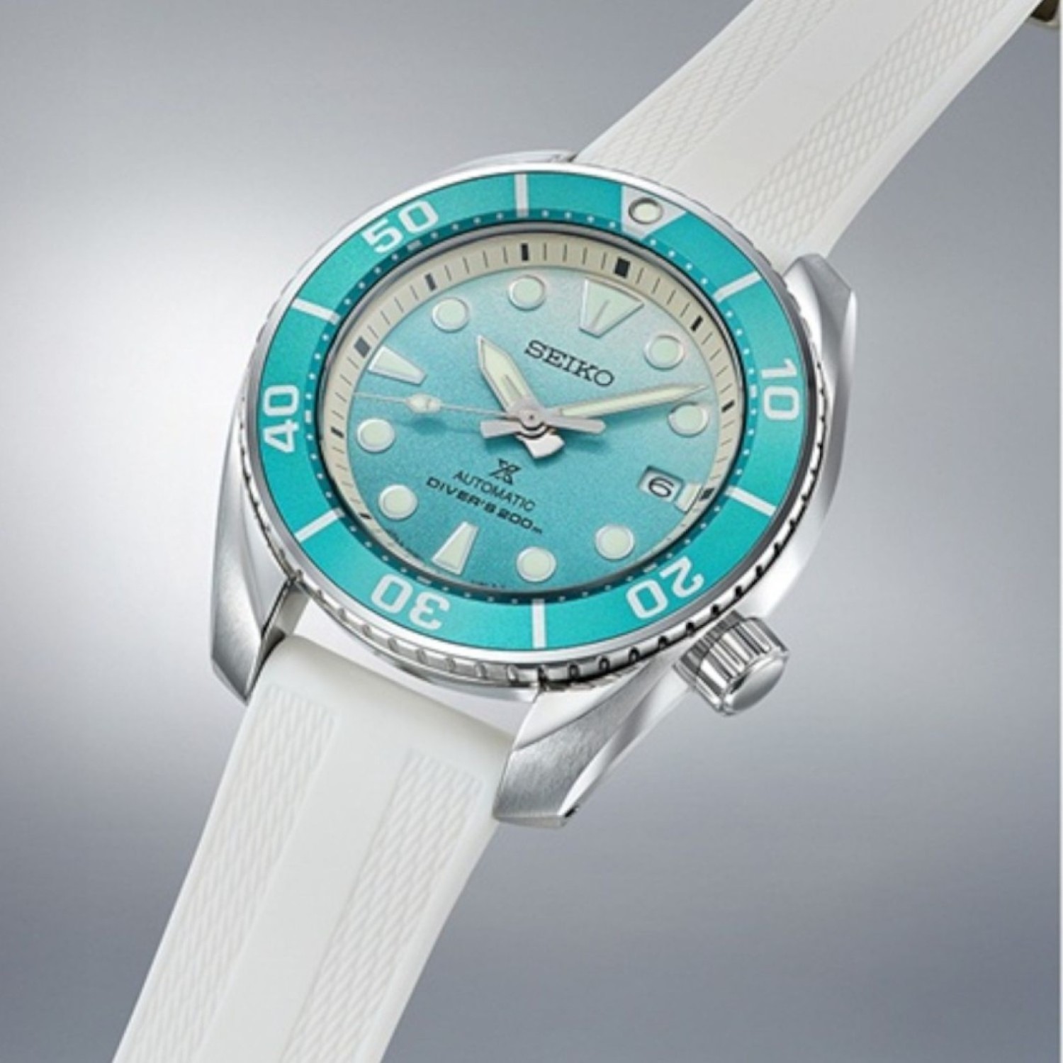 Seiko SPB539J Sandbank Mirage – Limited Edition Diver’s Watch | 200m Automatic | Christies NZ Seiko SPB539J Sandbank Mirage Diver’s Watch – Maldives-Inspired Aqua Gradient Dial, 200m Water Resistant