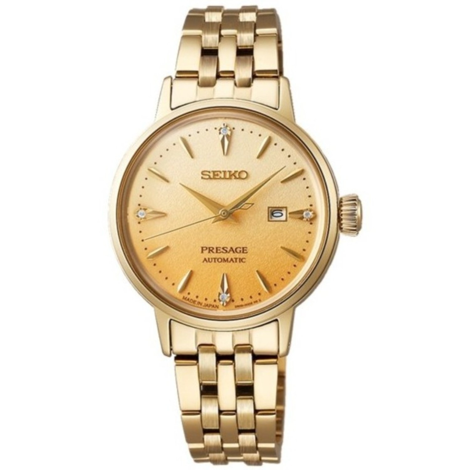 SRE018J Seiko Presage Ladies Watch – Gold-Tone Automatic Timepiece – Seiko Watches NZ | Seiko's commitment to craftsmanship ensures that each watch is made with precision and attention to detail. Seiko Presage SRE018J Ladies Gold-Tone Automatic Watch – NZ Stockist