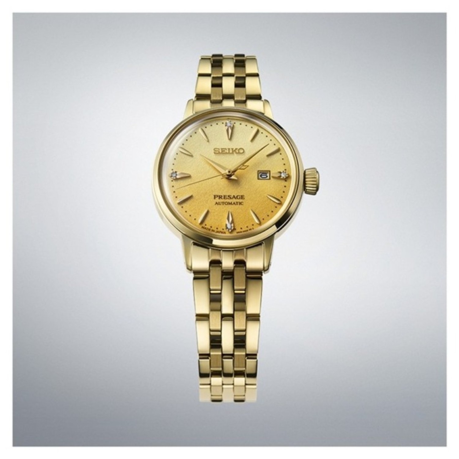 SRE018J Seiko Presage Ladies Watch – Gold-Tone Automatic Timepiece – Seiko Watches NZ | Seiko's commitment to craftsmanship ensures that each watch is made with precision and attention to detail. Seiko Presage SRE018J Ladies Gold-Tone Automatic Watch – NZ Stockist