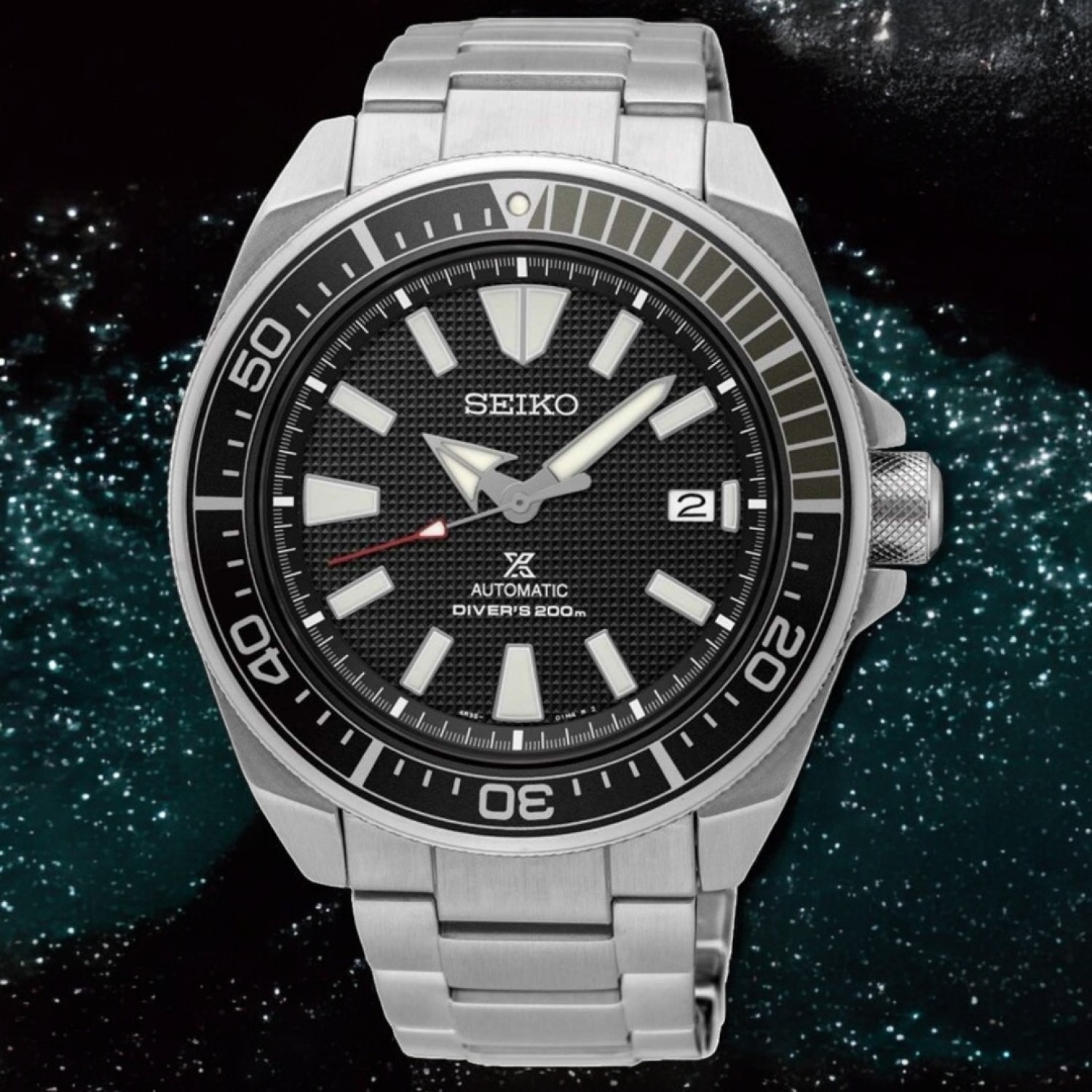 SRPF03K Seiko Prospex Samurai Scuba Divers Watch - Silver Stainless Steel Case with Black Dial SRPF03K Seiko Prospex Samurai Scuba Divers Watch by Seiko Watches NZ | Silver stainless steel case with black dial