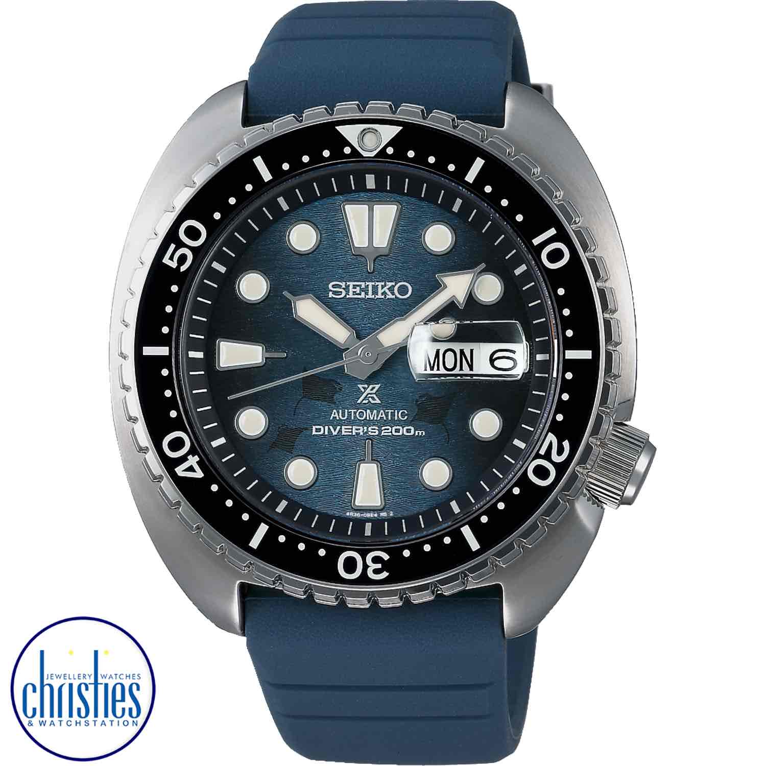 SRPF77K SEIKO Prospex Automatic King Turtle Special Edition Watch SRPF77K SEIKO Prospex Automatic King Turtle Special Edition Watch. This Seiko Coutura Chronograph features a white dial with gold-toned markers and highlights with ‘LumiBrite’ luminescent hands.