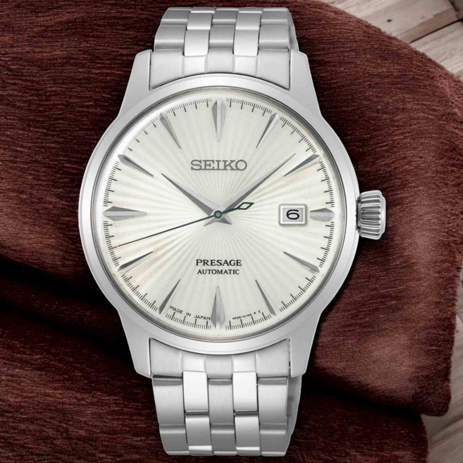 SRPG23J Seiko Presage Automatic Mens Cocktail Time Watch SRPG23J Afterpay SRPG23J Seiko Presage Automatic Mens Cocktail Time Watch. Seiko Presage Automatic Mens Cocktail Time Watch Inspired by the bar for you Afterpay - Split your purchase into 4 instalments - Pay for your purchase over 4 instalments, due every two weeks. You’l