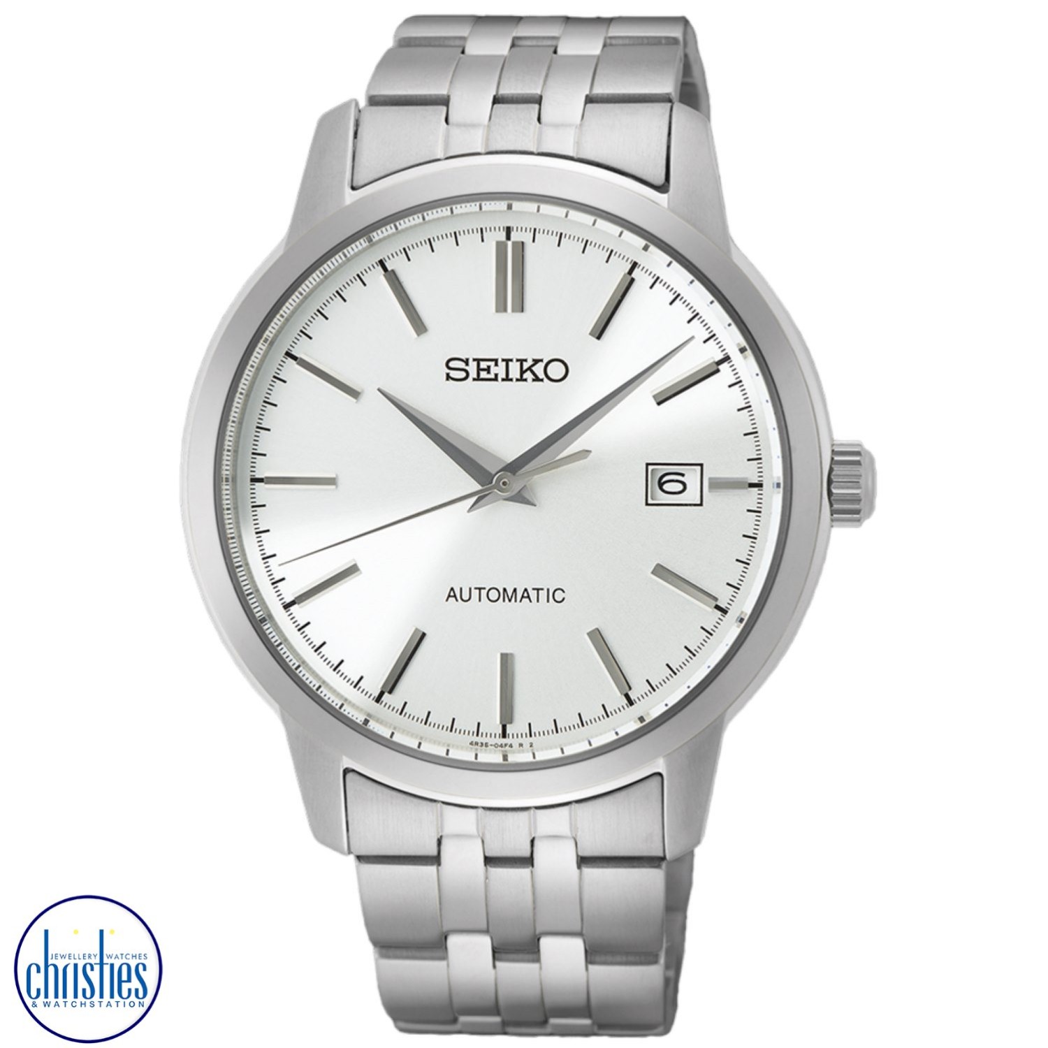 Christies Jewellery - SRPH85K Seiko Mens Automatic White Dial Watch SRPH85K Seiko Mens Automatic White Dial Watch SRPH85K diamond jewellery