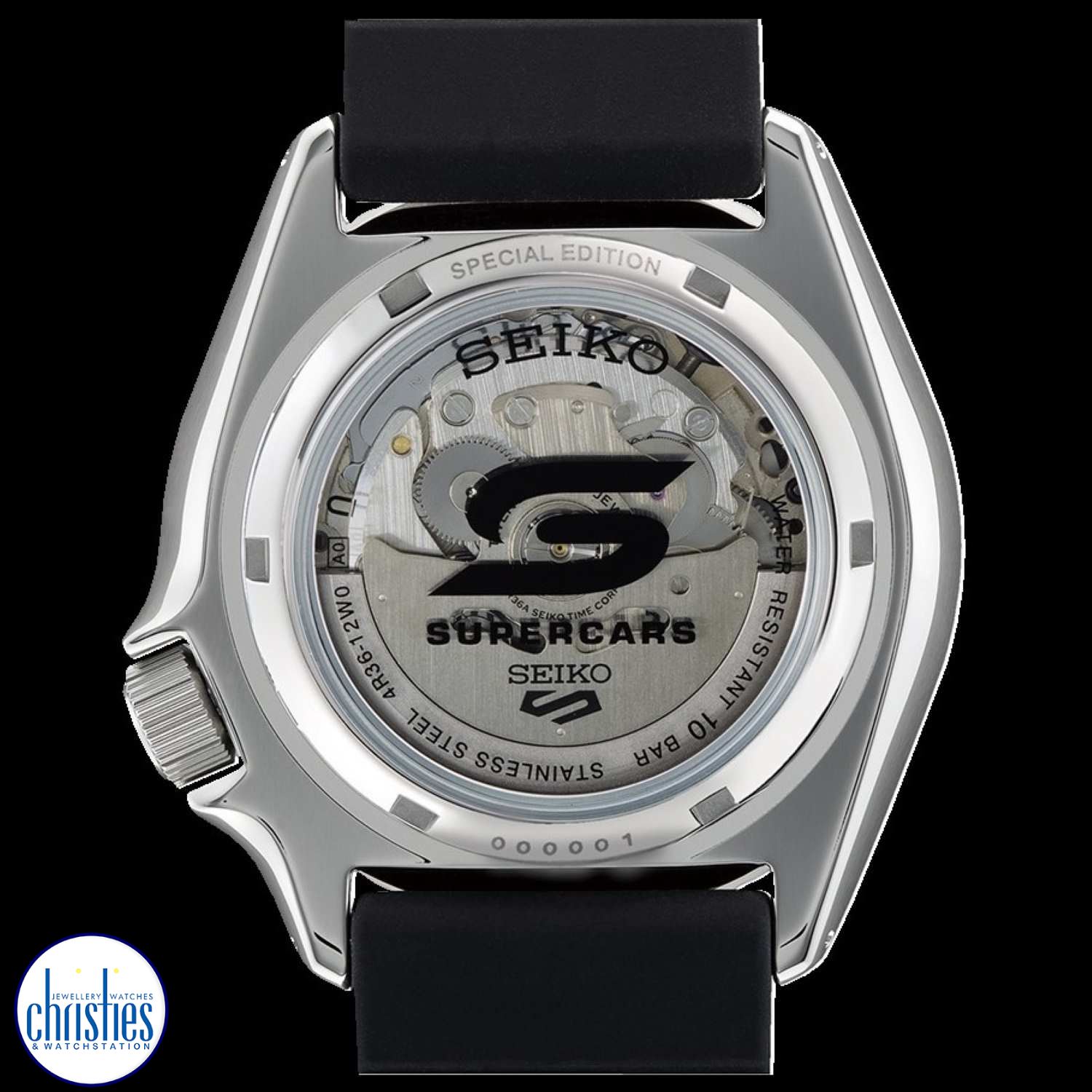 Christies Jewellery - SRPJ07K Seiko 5 Supercars Automatic Watch Watches Auckland NZ SRPJ07K Seiko 5 Supercars Automatic Watch SRPJ07K Watches Auckland