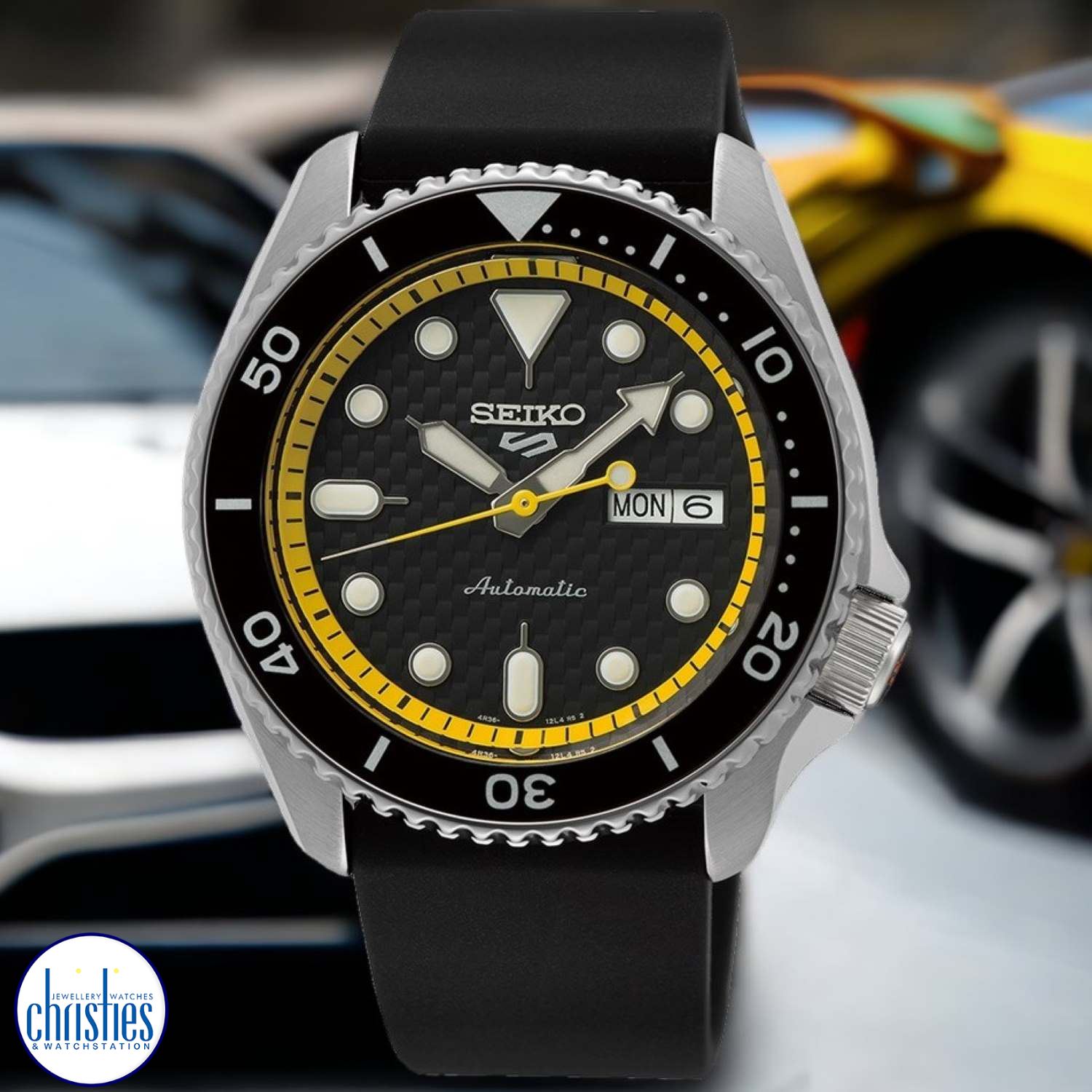 SRPJ07K Seiko 5 Supercars  Automatic Watch SRPJ07K Watches Auckland