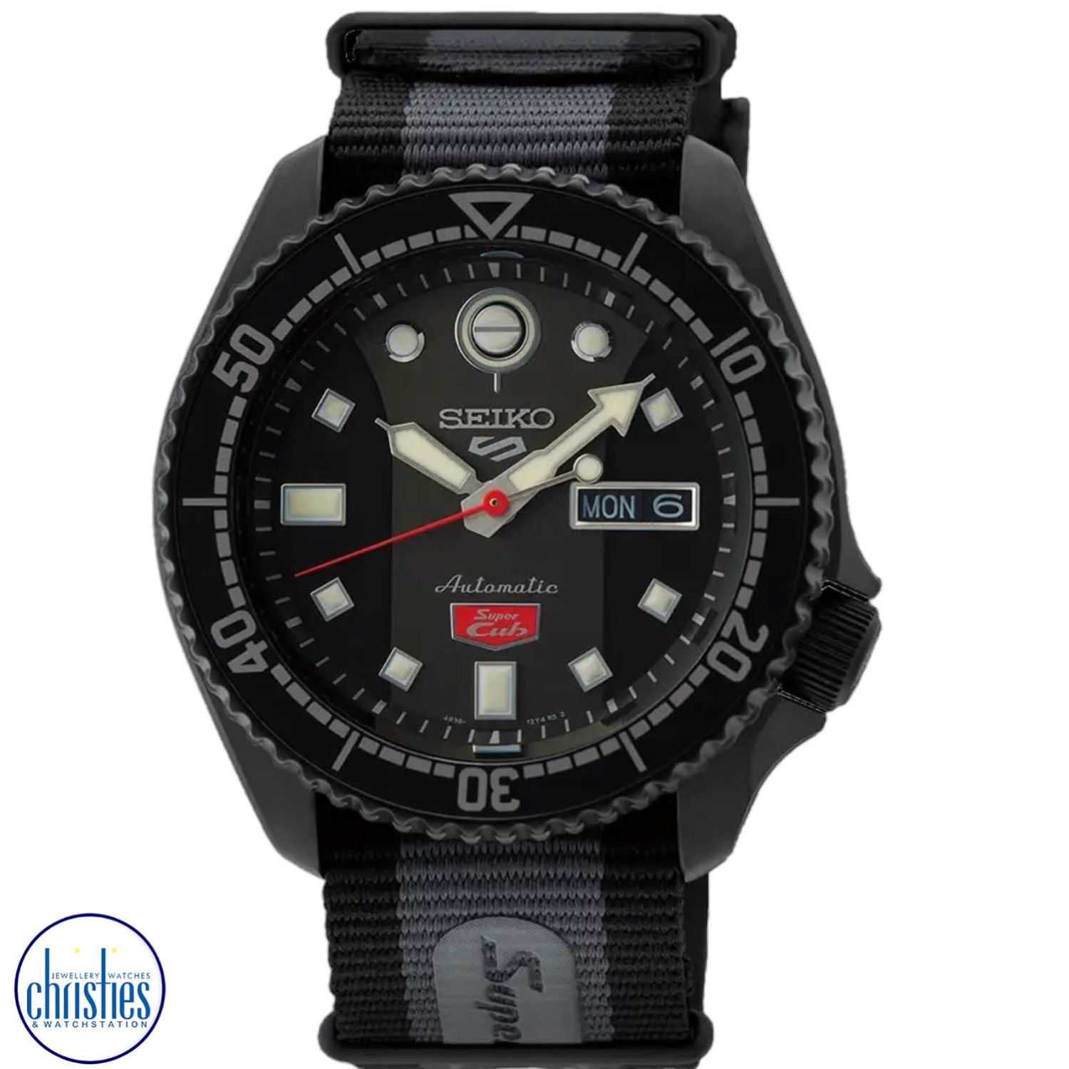 SRPJ75K Seiko 5 Honda Super Cub Automatic Limited Edition Watch 