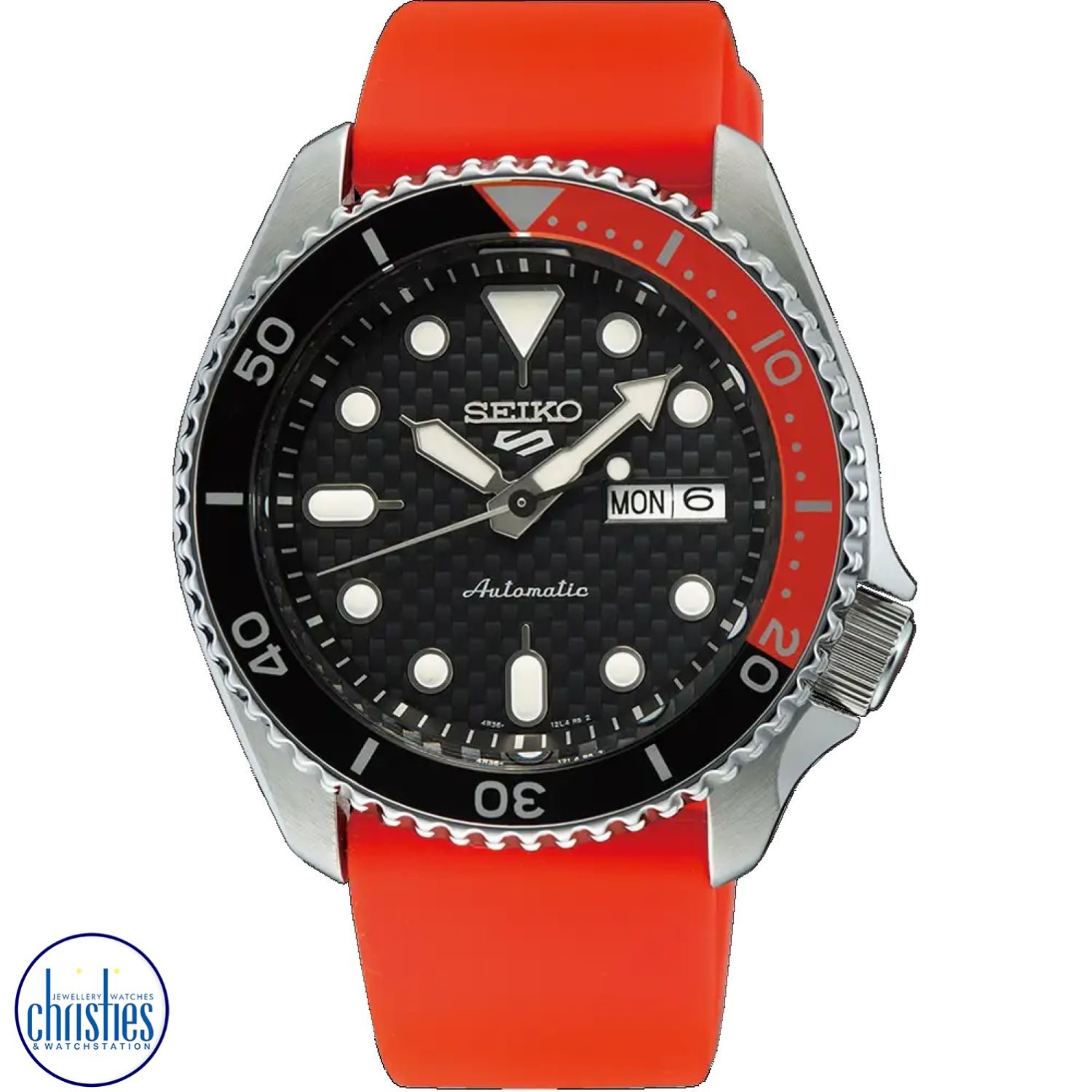Christies Jewellery - SRPJ97K-2 Seiko 5 Supercars Special Edition SRPJ97K-2 Seiko 5 Supercars Special Edition. Get ready for the excitement and adrenaline of the Repco Supercars Championship with the new SEIKO 5 Sports Special edition.