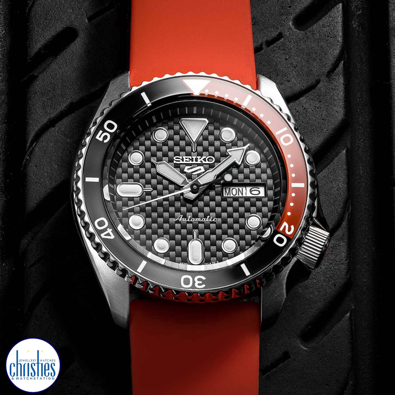 Christies Jewellery - SRPJ97K-2 Seiko 5 Supercars Special Edition SRPJ97K-2 Seiko 5 Supercars Special Edition. Get ready for the excitement and adrenaline of the Repco Supercars Championship with the new SEIKO 5 Sports Special edition.