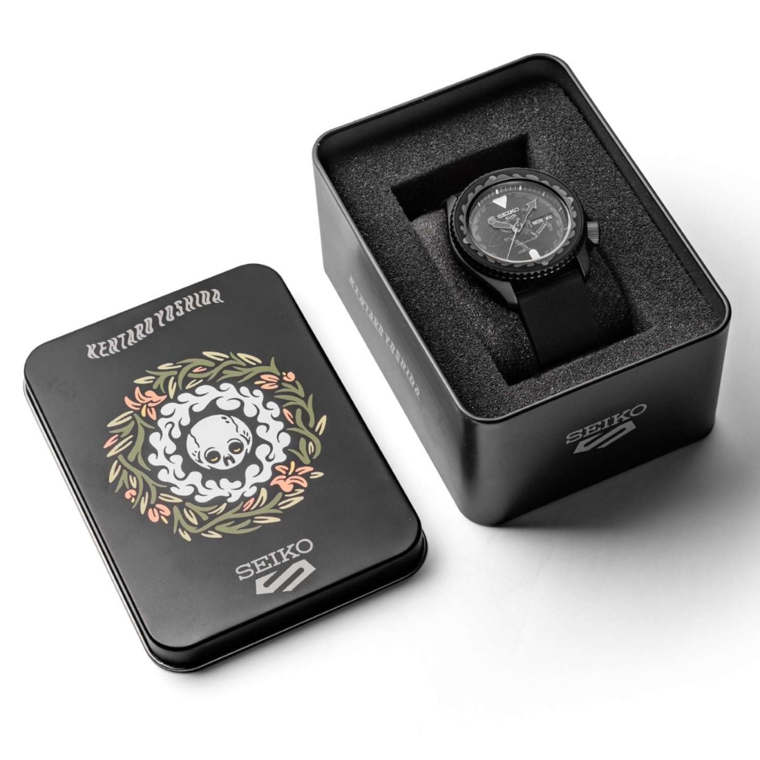 SRPL25K Seiko 5 Sports Kentaro Yoshida Limited Edition - Black Stainless-Steel Casing, black Dial and black silicon strap SRPL25K Seiko 5 Sports Kentaro Yoshida Limited Edition by Seiko Watches NZ | Black Stainless-steel Casing, black Dial and black silicon strap