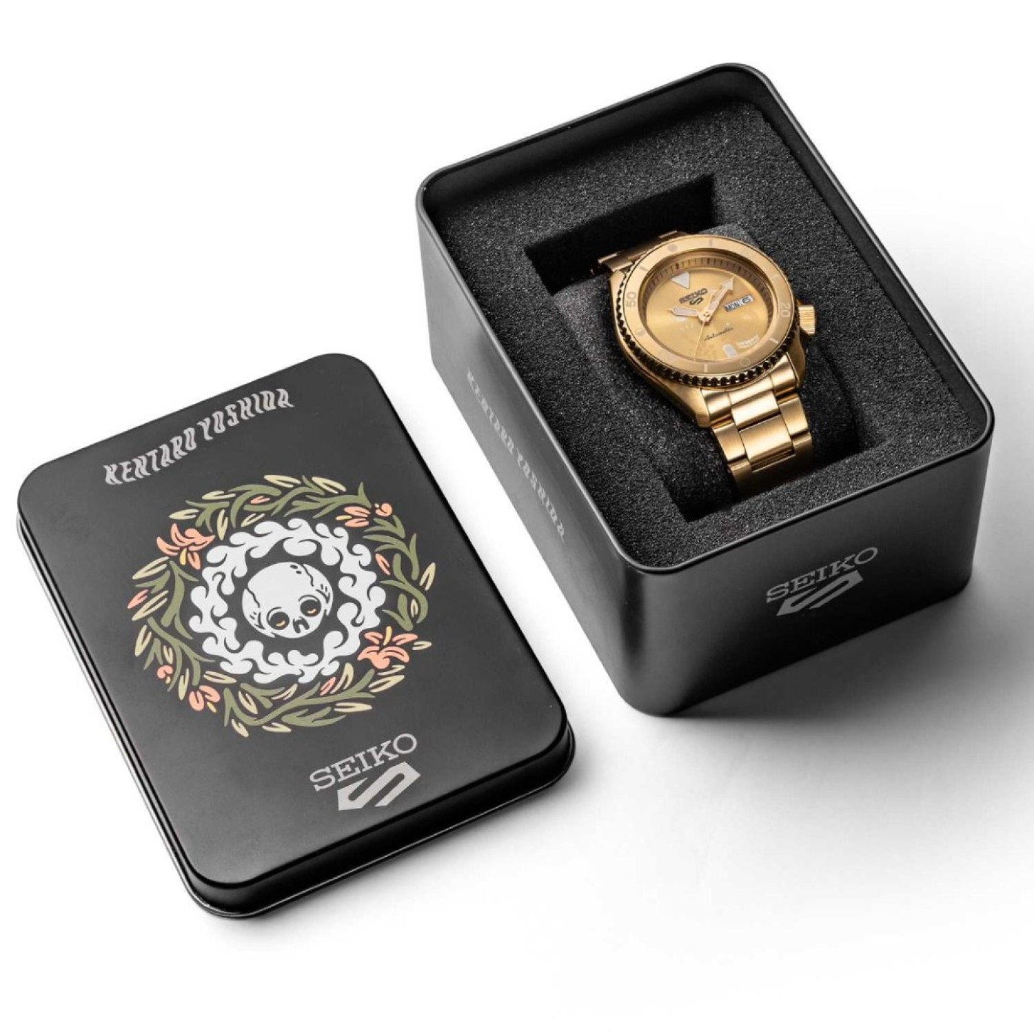 SRPL26K Seiko 5 Sports Kentaro Yoshida Limited Edition - Stainless-Steel Gold-Plated Casing and Dial SRPL26K Seiko 5 Sports Kentaro Yoshida Limited Edition by Seiko Watches NZ | Stainless-steel Gold-Plated Casing and Dial
